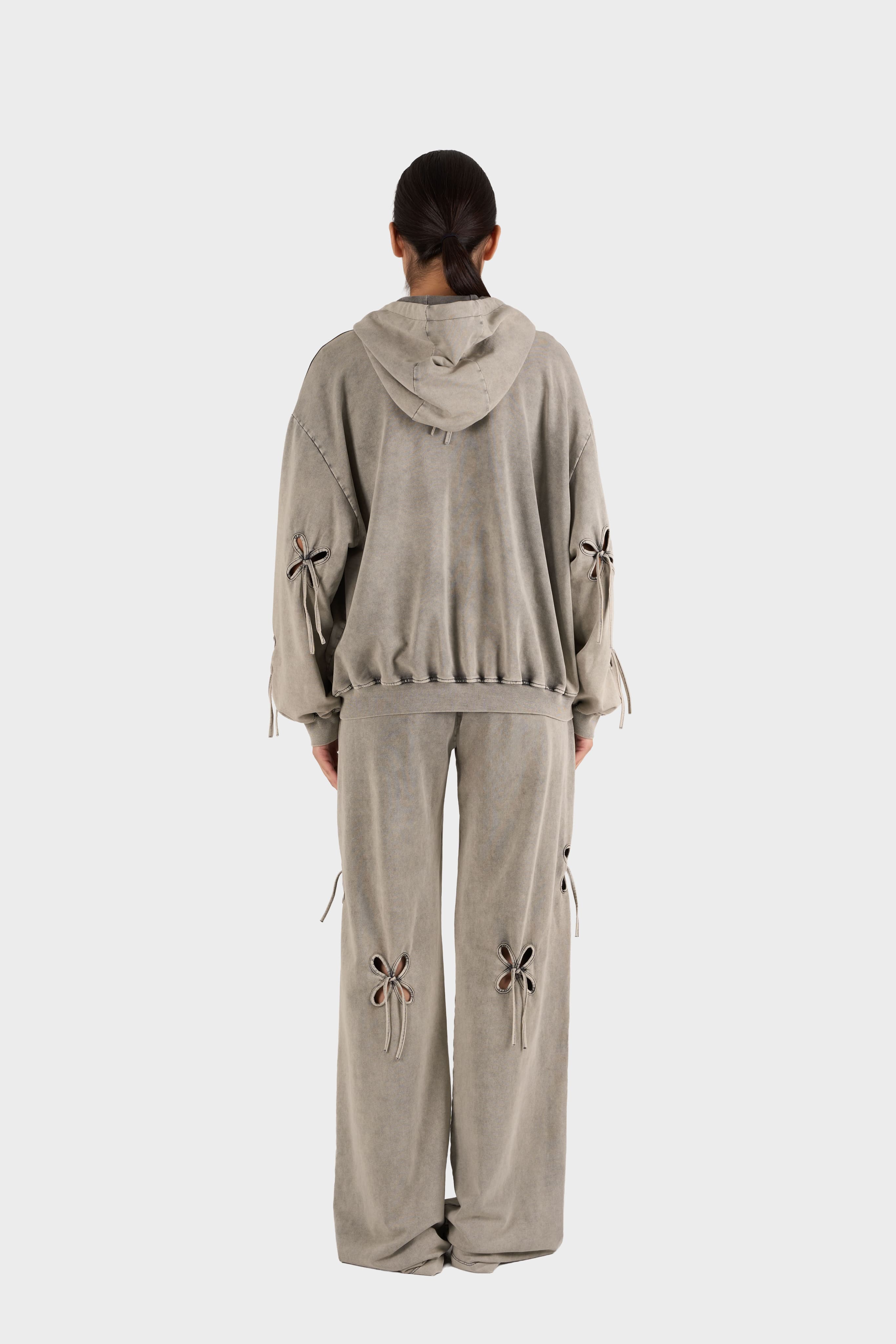 Ash Gray Petal Hoodie