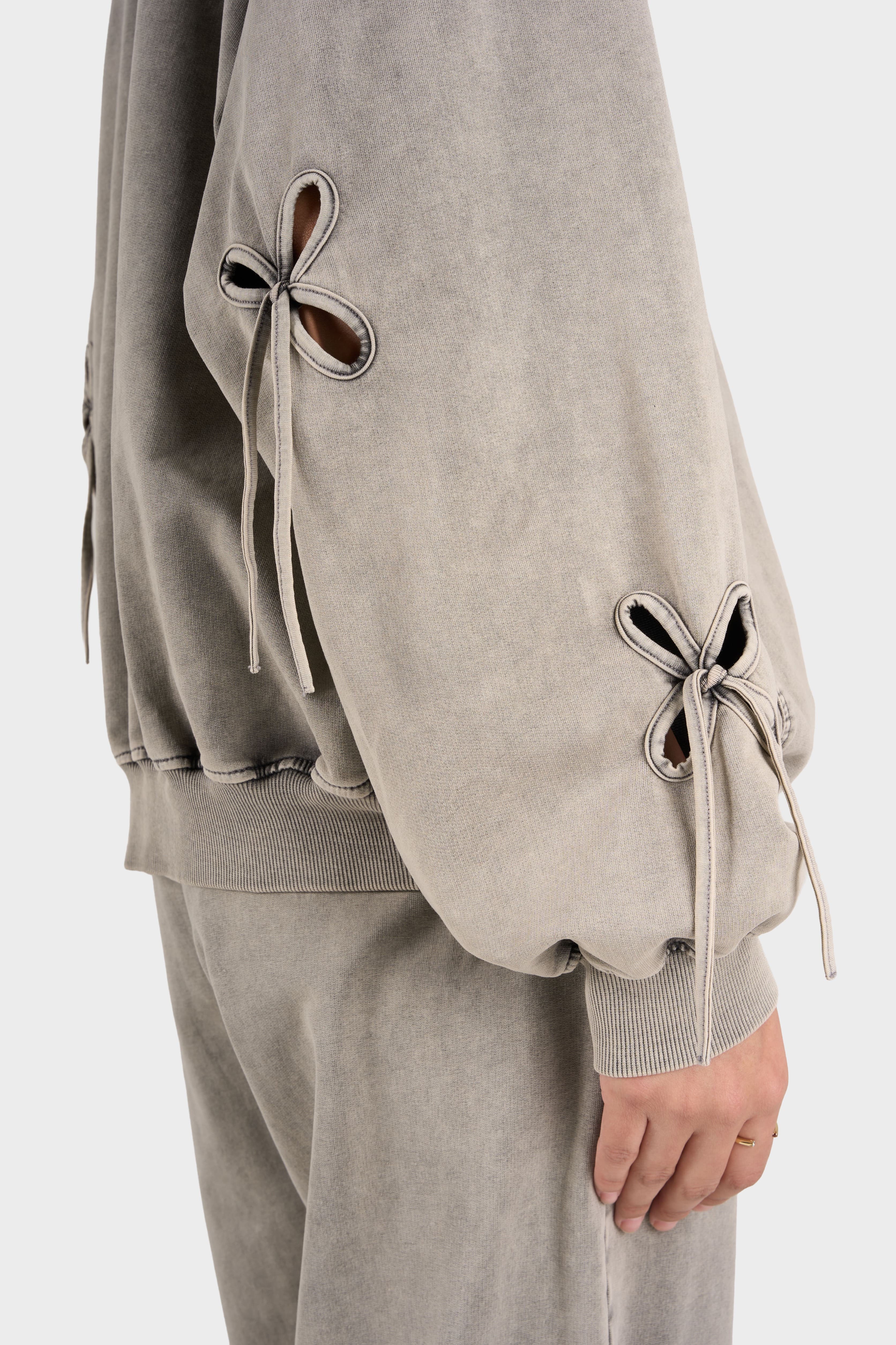 Ash Gray Petal Hoodie