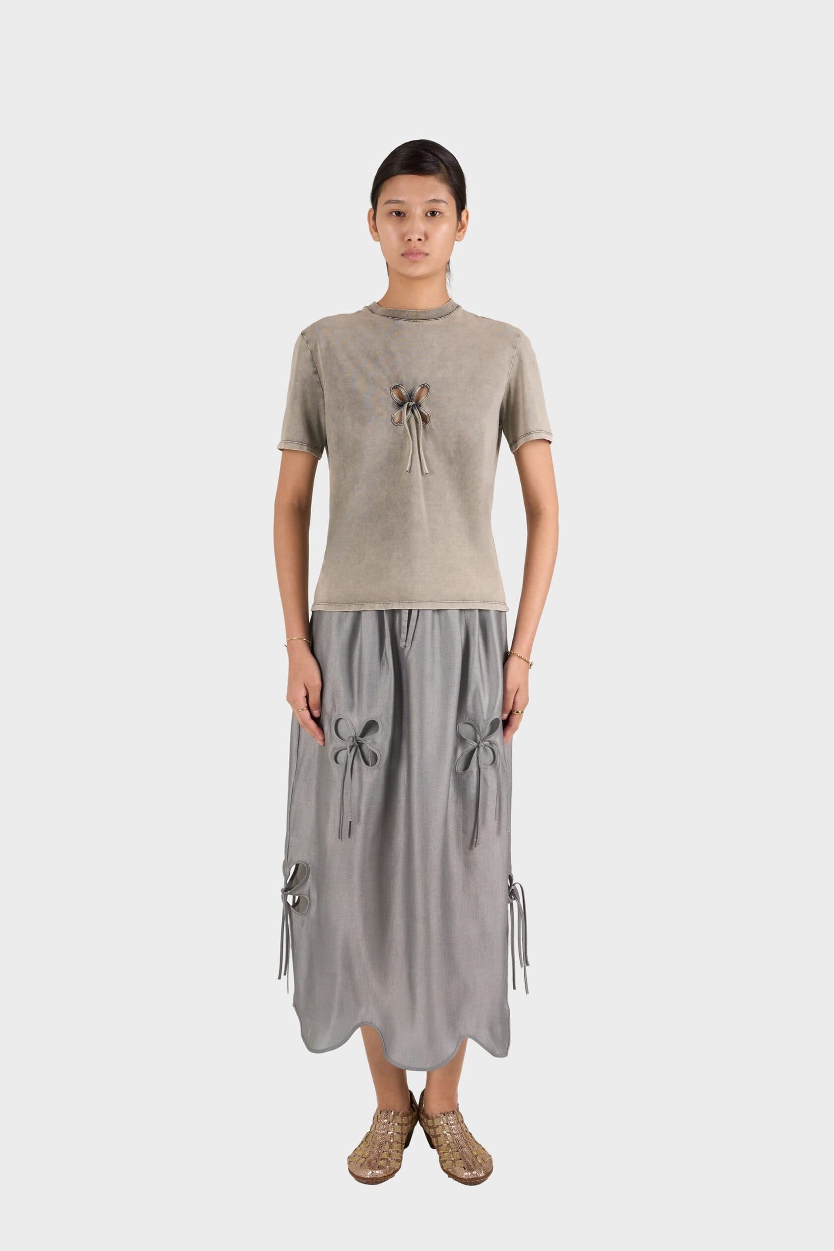 Ash Gray Petal T-Shirt