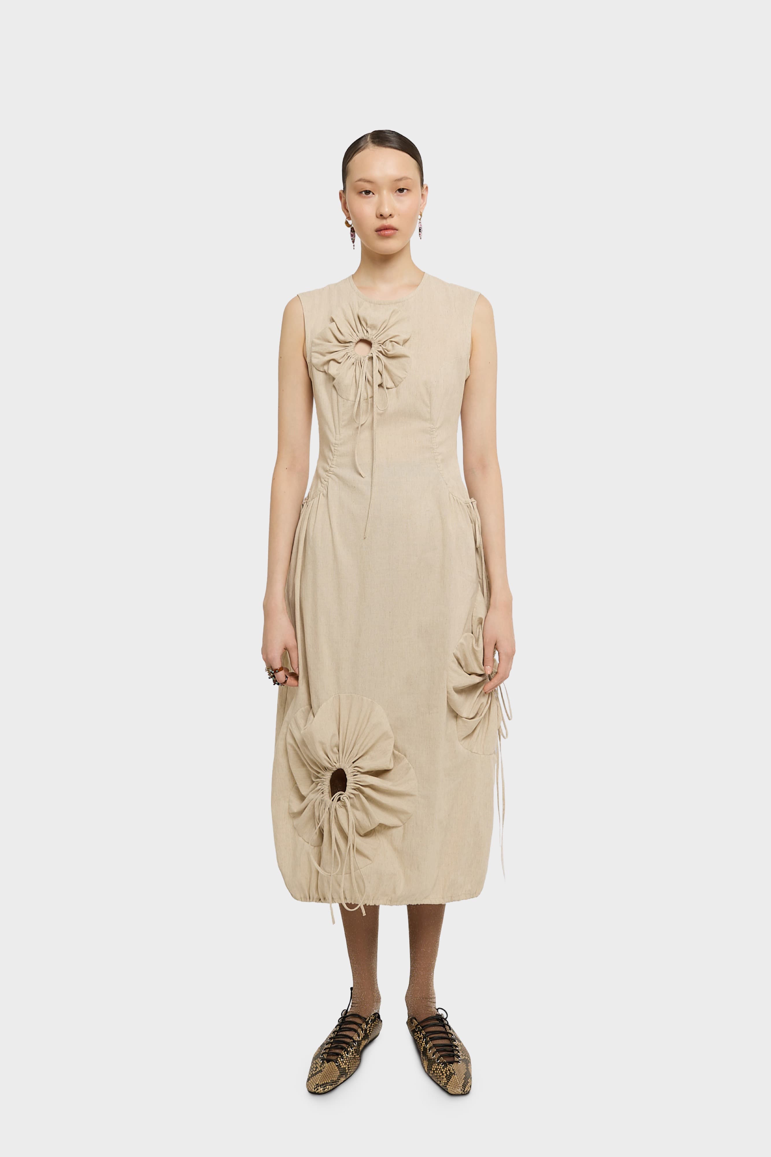 Flower Linen Dress