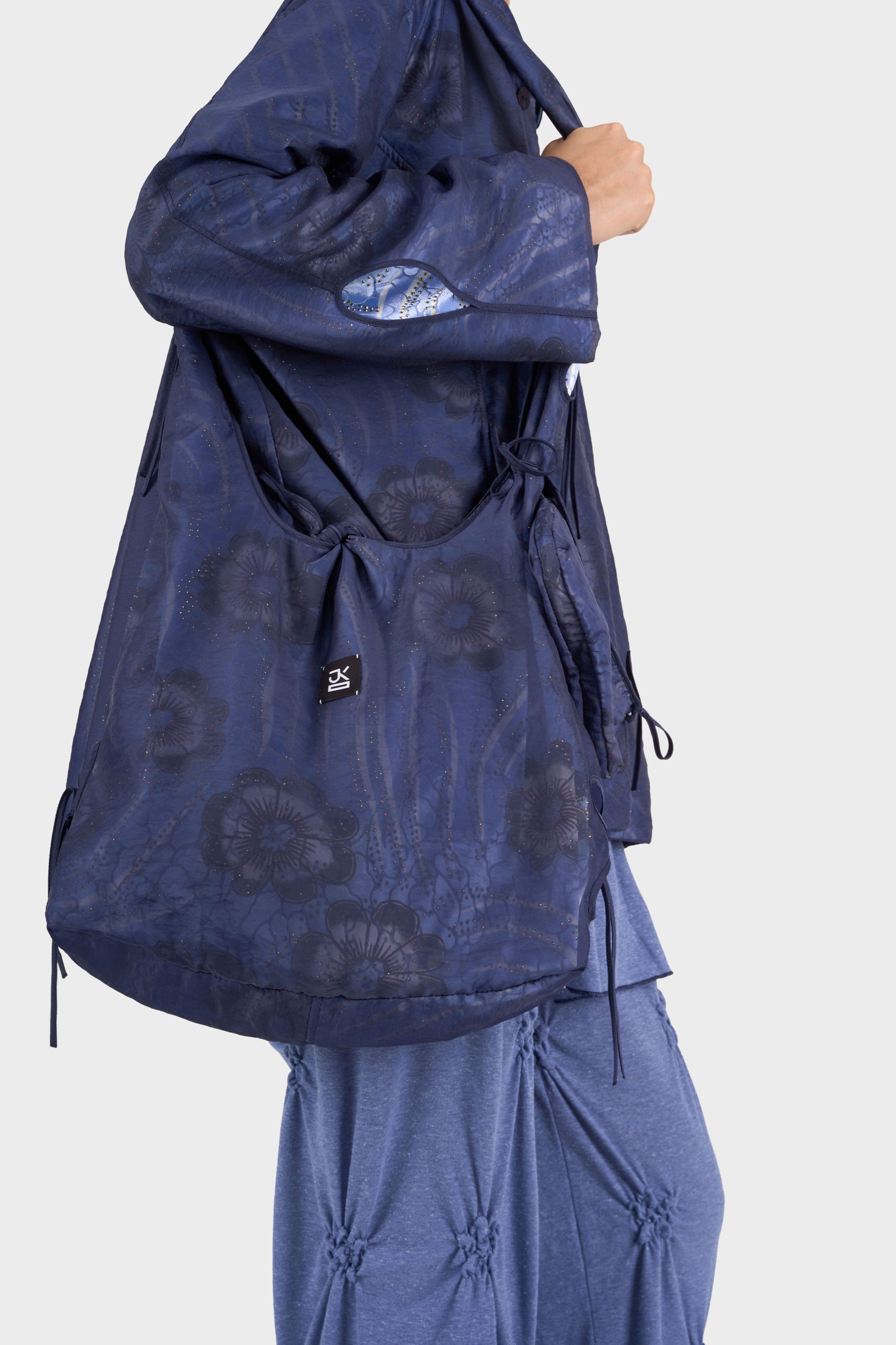 Veilcrystal Nocturne Petal Tote Bag
